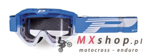 PROGRIP GOGLE PG3450-327 LS RIOT KOLOR NIEBIESKI BIAŁY (SZYBA PG3210, NO FOG, NO SCRACHT) (3450-327 TR) - PROMOCJA - STD CENA 27
