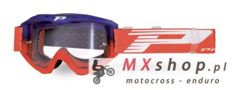 PROGRIP GOGLE PG3450-338 LS RIOT KOLOR NIEBIESKI CZERWONY (SZYBA PG3210, NO FOG, NO SCRACHT) (3450-338 TR) - PROMOCJA - STD CENA