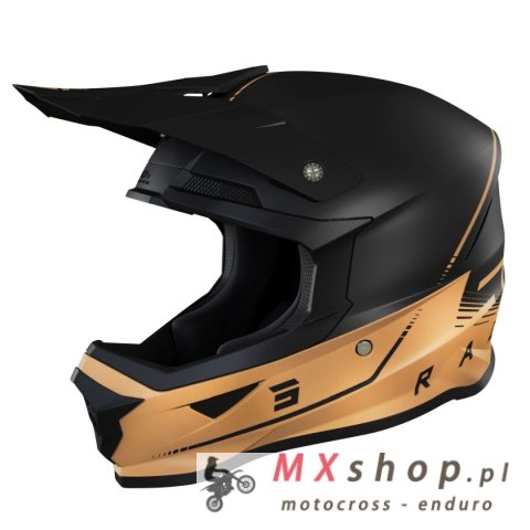 SHOT RACING WYPRZEDAŻ KASK MOTO FURIOUS RAW 3.0 BLACK BRONZE MATT KOLOR BRĄZOWY MAT/CZARNY ROZMIAR L