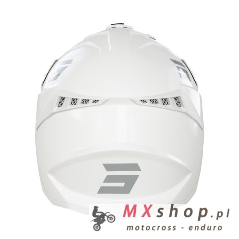 SHOT RACING WYPRZEDAŻ KASK MOTO LITE SOLID WHITE GLOSSY 2.0 KOLOR BIAŁY BŁYSZCZĄCY ROZMIAR L