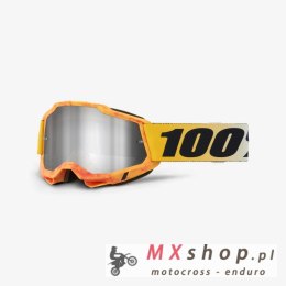 100 PROCENT GOGLE ACCURI 2 RAZZA - MIRROR SILVER LENS - KOLOR ŻÓŁTY/CZARNY SZYBA SREBRNE LUSTRO