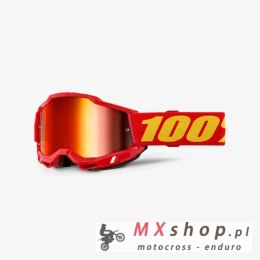 100 PROCENT GOGLE ACCURI 2 RED - MIRROR RED LENS KOLOR CZERWONYY/ŻÓŁTY SZYBA CZERWONE LUSTRO