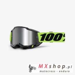100 PROCENT GOGLE ACCURI 2 SAND NEON YELLOW - SMOKE LENS KOLOR CZARNY/ŻÓŁTY FLUO SZYBA PRZYCIEMNIANA
