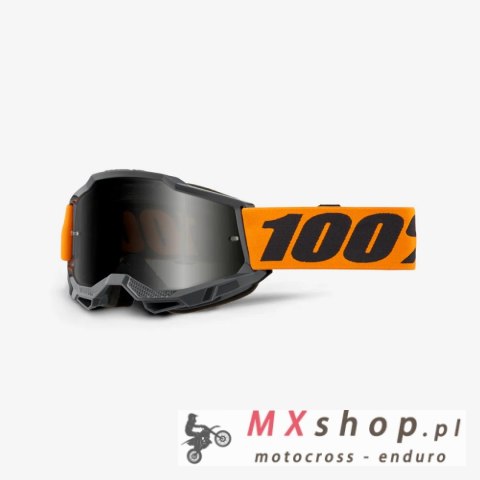 100 PROCENT GOGLE ACCURI 2 SAND ORANGE - SMOKE LENS - KOLOR CZARNY/POMARAŃCZOWY SZYBKA PRZYCIEMNIANA
