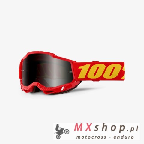 100 PROCENT GOGLE ACCURI 2 SAND RED - SMOKE LENS - KOLOR CZERWONY/ŻÓŁTY SZYBA PRZYCIEMNIANA