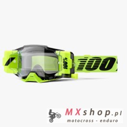 100 PROCENT GOGLE ARMEGA FORECAST ROLL-OFF NEON YELLOW - KOLOR ŻÓŁTY FLUO / CZARNY SZYBKA PRZEŹROCZYSTA