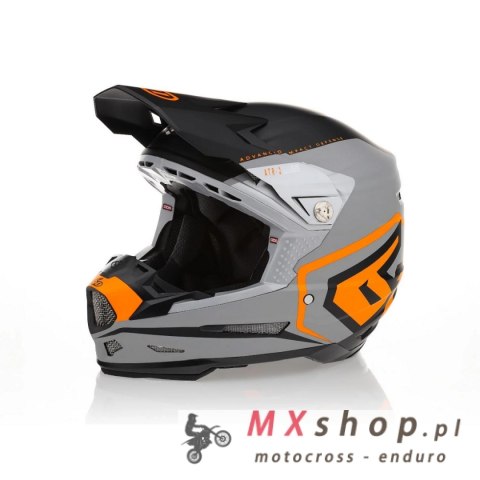 6D HELMETS KASK CROSS/ENDURO MODEL ATR-2 DELTA NEON ORANGE KOLOR CZARNY/SZARY/POMARAŃCZOWY ROZMIAR L ( 58 - 59 CM )
