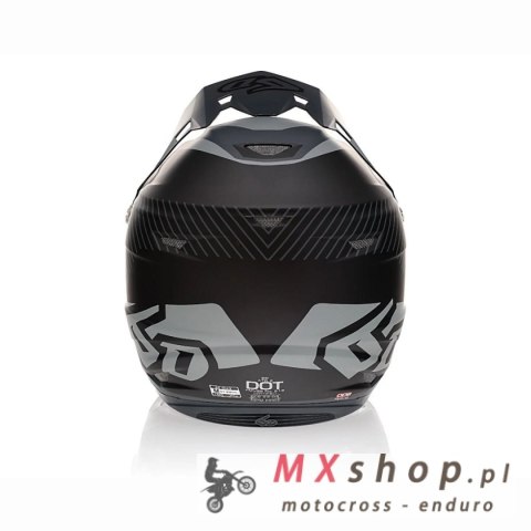 6D HELMETS KASK CROSS/ENDURO MODEL ATR-2 FUSION BLACK KOLOR CZARNY/SZARY ROZMIAR L ( 58 - 59 CM )