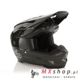 6D HELMETS KASK CROSS/ENDURO MODEL ATR-3 SOLID GLOSS BLACK KOLOR CZARNY/SZARY ROZMIAR L ( 58 - 59 CM )
