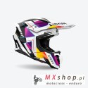 AIROH KASK CROSS / ENDURO / ATV / QUAD TWIST 3 RAINBOW KOLOR BIAŁY/CZARNY/ZÓŁTY/FIOLETOWY ROZMIAR L