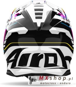 AIROH KASK CROSS / ENDURO / ATV / QUAD TWIST 3 RAINBOW KOLOR BIAŁY/CZARNY/ZÓŁTY/FIOLETOWY ROZMIAR M