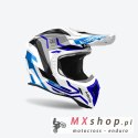 AIROH PROMOCJA KASK CROSS / ENDURO / ATV / QUAD AVIATOR ACE 2 GROUND BLUE GLOSS KOLOR SZARY/BIAŁY/NIEBIESKI ROZMIAR L