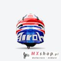 AIROH PROMOCJA KASK CROSS / ENDURO / ATV / QUAD AVIATOR ACE 2 PROUD KOLOR BIAŁY/NIEBIESKI/CZERWONY ROZMIAR L