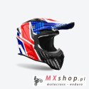 AIROH PROMOCJA KASK CROSS / ENDURO / ATV / QUAD AVIATOR ACE 2 PROUD KOLOR BIAŁY/NIEBIESKI/CZERWONY ROZMIAR M