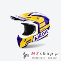 AIROH PROMOCJA KASK CROSS / ENDURO / ATV / QUAD AVIATOR ACE 2 SAKE YELLOW GLOSS KOLOR ŻÓŁTY/FIOLETOWY ROZMIAR M