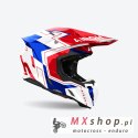 AIROH PROMOCJA KASK CROSS / ENDURO / ATV / QUAD TWIST 3 DIZZY KOLOR BIAŁY/NIEBIESKI/CZERWONY ROZMIAR M