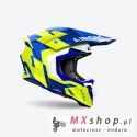 AIROH PROMOCJA KASK CROSS / ENDURO / ATV / QUAD TWIST 3 DIZZY KOLOR BIAŁY/NIEBIESKI/ŻÓŁTY FLUO ROZMIAR XL