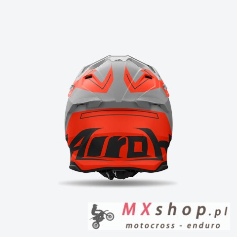 AIROH PROMOCJA KASK CROSS / ENDURO / ATV / QUAD TWIST 3 DIZZY KOLOR SZARY/POMARAŃCZOWY FLUO ROZMIAR L