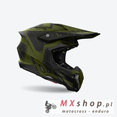 AIROH PROMOCJA KASK CROSS / ENDURO / ATV / QUAD TWIST 3 MILITARY MATT KOLOR ZIELONY/CZARNY MAT ROZMIAR XL