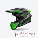 AIROH PROMOCJA KASK CROSS / ENDURO / ATV / QUAD TWIST 3 SHARD GREEN GLOSS KOLOR ZIELONY FLUO/CZARNY/SZARY ROZMIAR L