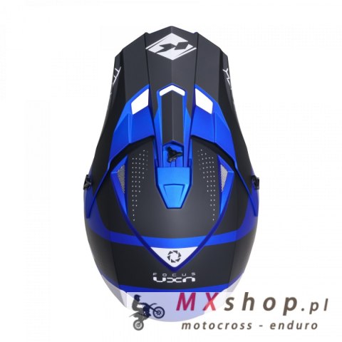 KENNY RACING KASK CROSS/ENDURO MODEL TRACK GRAPHIC CANDY BLUE MATT KOLOR CZARNY/NIEBIESKI/BIAŁY ROZMIAR XXL ( 63 - 64 CM )
