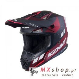 KENNY RACING KASK CROSS/ENDURO MODEL TRACK GRAPHIC CANDY RED MATT KOLOR CZARNY/CZERWONY/BIAŁY ROZMIAR L ( 59 - 60 CM )