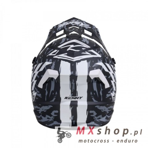 KENNY RACING KASK CROSS/ENDURO MODEL TRACK GRAPHIC DIRT MATT KOLOR CZARNY/SZARY ROZMIAR L ( 59 - 60 CM )