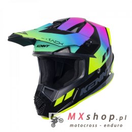 KENNY RACING KASK CROSS/ENDURO MODEL TRACK GRAPHIC NEON KOLOR CZARNY/ZIELONY/RÓŻOWY ROZMIAR XL ( 61 - 62 CM )