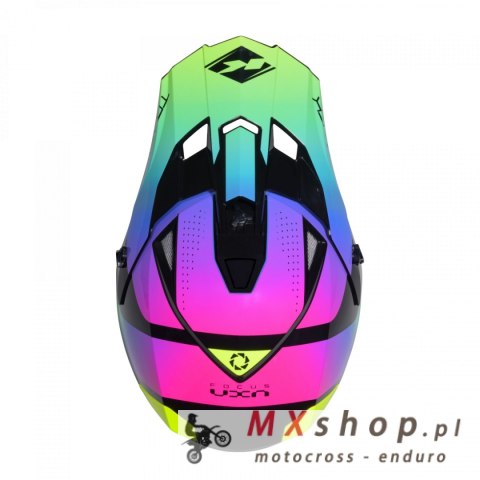 KENNY RACING KASK CROSS/ENDURO MODEL TRACK GRAPHIC NEON KOLOR CZARNY/ZIELONY/RÓŻOWY ROZMIAR XL ( 61 - 62 CM )