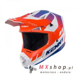 KENNY RACING KASK CROSS/ENDURO MODEL TRACK GRAPHIC PATRIOT KOLOR BIAŁY/NIEBIESKI/CZERWONY ROZMIAR XL ( 61 - 62 CM )