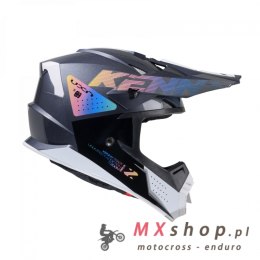 KENNY RACING KASK CROSS/ENDURO MODEL TRACK GRAPHIC ZOOM BLACK KOLOR CZARNY/SZARY/BIAŁY/KAMELEON ROZMIAR L ( 59 - 60 CM )