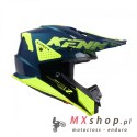 KENNY RACING KASK CROSS/ENDURO MODEL TRACK GRAPHIC ZOOM PETROL KOLOR NIEBIESKI/ŻÓŁTY ROZMIAR L ( 59 - 60 CM )