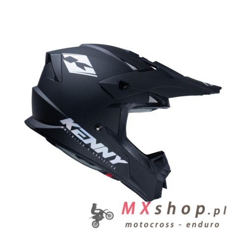 KENNY RACING KASK CROSS/ENDURO MODEL TRACK SOLID MATT BLACK HOLOGRAPHIC KOLOR CZARNY/SZARY ROZMIAR XL ( 61 - 62 CM )