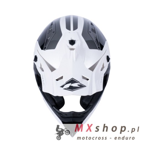 KENNY RACING WYPRZEDAŻ KASK CROSS/ENDURO MODEL TITANIUM MIPS BLACK/WHITE KOLOR BIAŁY/CZARNY ROZMIAR L ( 59 - 60 CM )