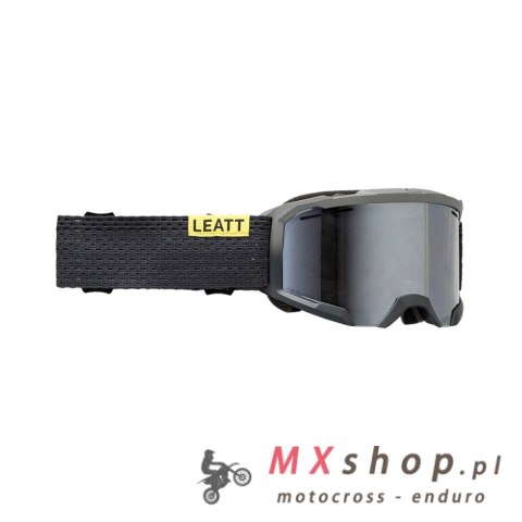 LEATT GOGLE ROWEROWE VELOCITY 4.0 GOGGLE X-FLOW MTB IRIZ GRANITE 50% KOLOR GRAFITOWY/ŻÓŁTY SZYBKA SREBRNA LUSTRO