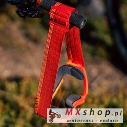 LEATT GOGLE ROWEROWE VELOCITY 4.0 GOGGLE X-FLOW MTB IRIZ RED 26% KOLOR CZERWONY/POMARAŃCZOWY SZYBKA MULTICOLOR LUSTRO