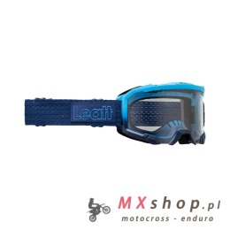 LEATT GOGLE ROWEROWE VELOCITY 4.0 GOGGLE MTB CYAN 83% KOLOR GRANATOWY/NIEBIESKI SZYBKA PRZEŹROCZYSTA