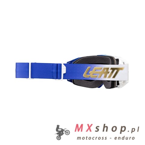LEATT GOGLE ROWEROWE VELOCITY 5.0 MTB IRIZ GOGGLE ULTRABLUE BRONZE 68% - KOLOR BIAŁY/GRANATOWY SZYBKA LUSTRZANA BRĄZOWA