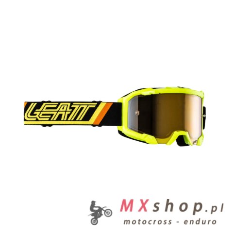 LEATT GOGLE VELOCITY 4.5 IRIZ CITRUS BRONZE UC 68% - KOLOR ŻÓŁTY/CZARNY/POMARAŃCZOWY SZYBKA BRĄZ LUSTRO