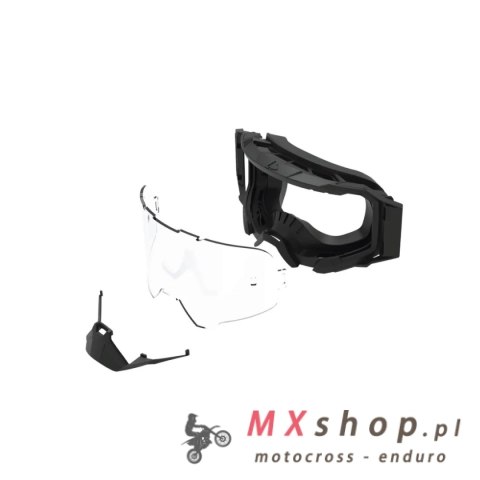 LEATT GOGLE VELOCITY 5.5 FORGE ROSE UC 32% - KOLOR SZARY/CZERWONY/CZARNY SZYBKA CZERWONA