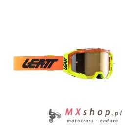LEATT GOGLE VELOCITY 5.5 GOGGLE IRIZ CITRUS 68% KOLOR POMARAŃCZOWY/ŻÓŁTY SZYBKA ZŁOTA LUSTRO
