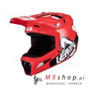 LEATT KASK MOTO 3.5 V24 (+GOGLE VELOCITY 4.5 GRATIS) HELMET KIT RED KOLOR CZERWONY/CZARNY/BIAŁY ROZMIAR XXL (63-64 cm)