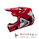 LEATT KASK MOTO 3.5 V24 (+GOGLE VELOCITY 4.5 GRATIS) HELMET KIT RED KOLOR CZERWONY/CZARNY/BIAŁY ROZMIAR XXL (63-64 cm)