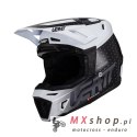 LEATT KASK MOTO 8.5 V24 (+GOGLE VELOCITY 5.5 GRATIS) HELMET KIT BLACK/WHITE KOLOR CZARNY/BIAŁY ROZMIAR L (59-60 cm)