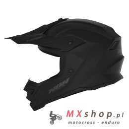 NOX KASK CROSS / OFFROAD N761 SOLID KID / JUNIOR (DZIECIĘCY) KOLOR CZARNY MAT ROZMIAR XXL (ZAPIĘCIE MIKROMETRYCZNE)