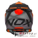 NOX PROMOCJA KASK CROSS / OFFROAD N633 FUSION KOLOR CZARNY MAT/POMARAŃCZOWY ROZMIAR XL (ZAPIĘCIE MIKROMETRYCZNE)