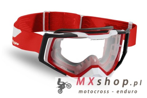 PROGRIP GOGLE PG3309-161 TR RAPID KOLOR CZERWONY/BIAŁY/CZARNY (SZYBA PG3329 ANTISCRATCH, NO FOG) (3309-161 TR)