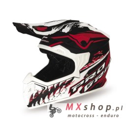 PROGRIP KASK CROSS DZIECIĘCY PG3009 JURASSIC JUNIOR/KID KOLOR BIAŁY/CZERWONY/CZARNY MAT ROZM. S (3009-149) ( HOMOLOGACJA ECE 22R