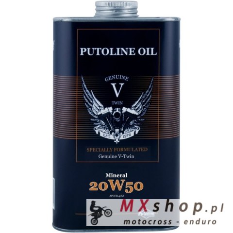 PUTOLINE OLEJ SILNIKOWY 1 L GENUINE V-TWIN MINERALl 20W50 1L (AKC)
