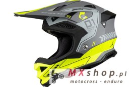 UFO KASK DIAMOND CROSS CARBON FIBERGLASS MADE IN ITALY KOLOR SZARY/ŻÓŁTY NEON ROZMIAR L - WYPRZEDAŻ